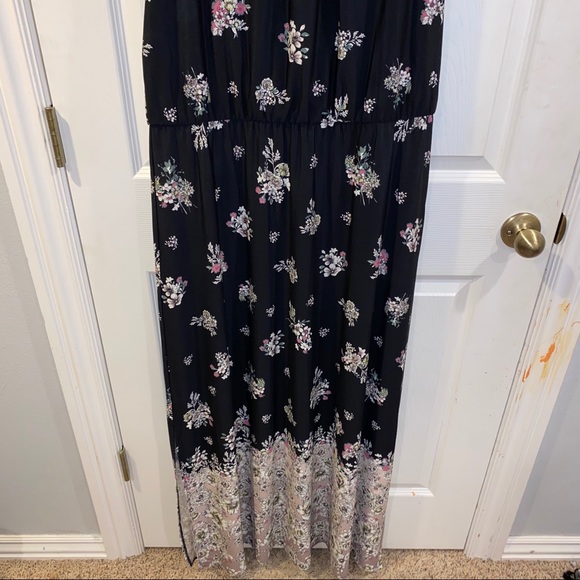 Maurices Floral Maxi Dress - Size 0 - Picture 3 of 10